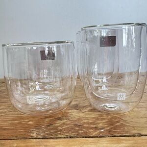 Zwilling J.A. Henkels Double Pane Glasses x 4 Stamped